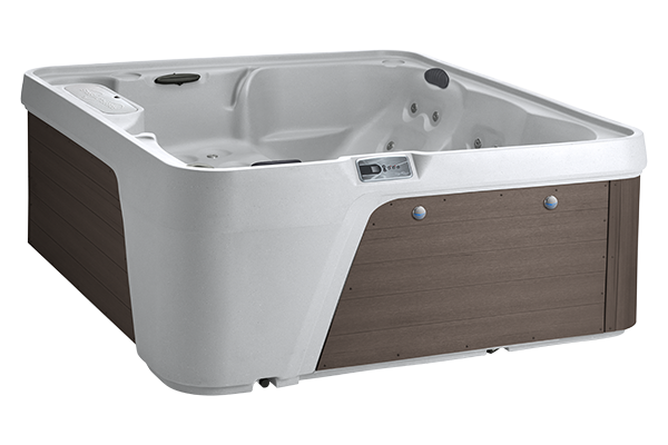 Arctic White Shell/Brown Cabinet