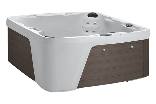 Arctic White Shell/Brown Cabinet