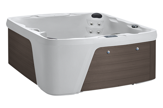 Arctic White Shell/Brown Cabinet